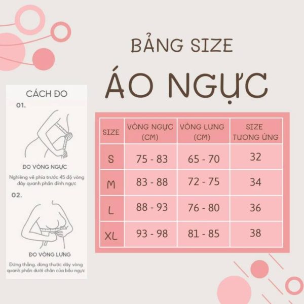 bang size ao nguc