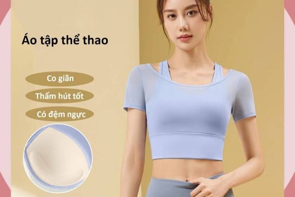 áo tập thể thao nữ co giãn
