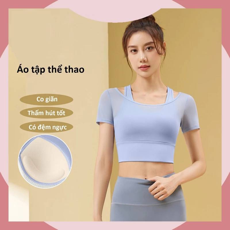 áo tập thể thao nữ co giãn