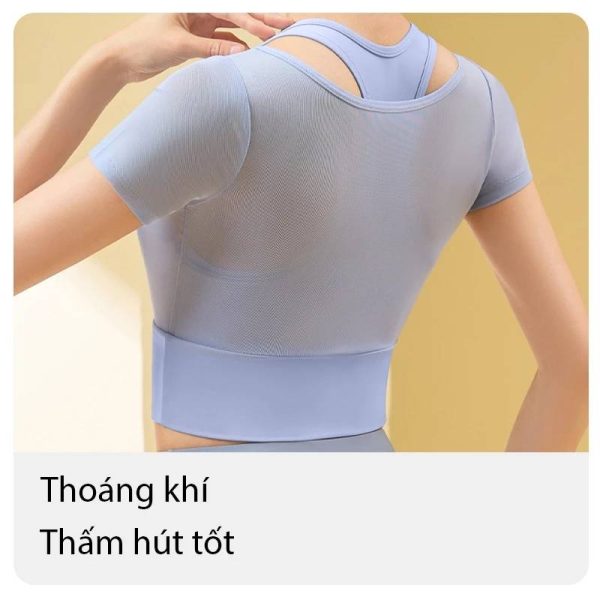 áo tập thể thao nữ co giãn
