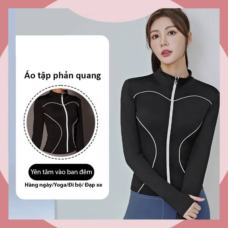 áo tập thể thao nữ phản quang