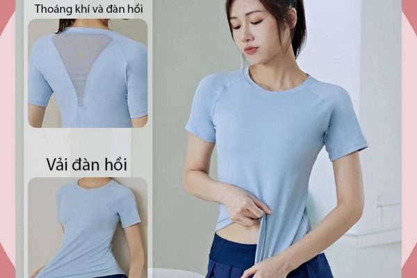 áo thun tập yoga thể thao nữ
