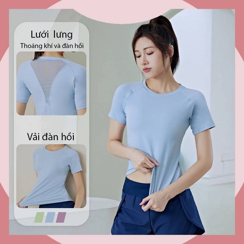áo thun tập yoga thể thao nữ